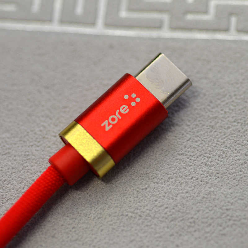 Zore Poro Type-C Usb Kablo 1M Siyah-Gold