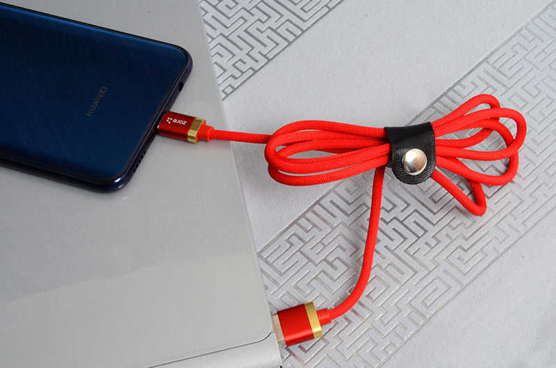 Zore Poro Type-C Usb Kablo 1M Beyaz-Mavi