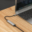 Zore QG05 8K 60 Hz Görüntü Kalitesi Type-C to HDMI Dönüştürücü 15cm Gümüş