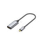 Zore QG05 8K 60 Hz Görüntü Kalitesi Type-C to HDMI Dönüştürücü 15cm Gri
