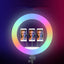 Zore RGB Light 56cm Işıklı Telefon Tutucu Ring Light Siyah
