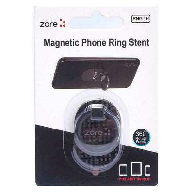 Zore RNG-16 Ring Telefon Yüzük Tutucu Aparat Siyah