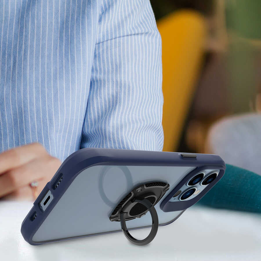 Zore RNG-27 Ring Telefon Yüzük Tutucu Aparat Siyah