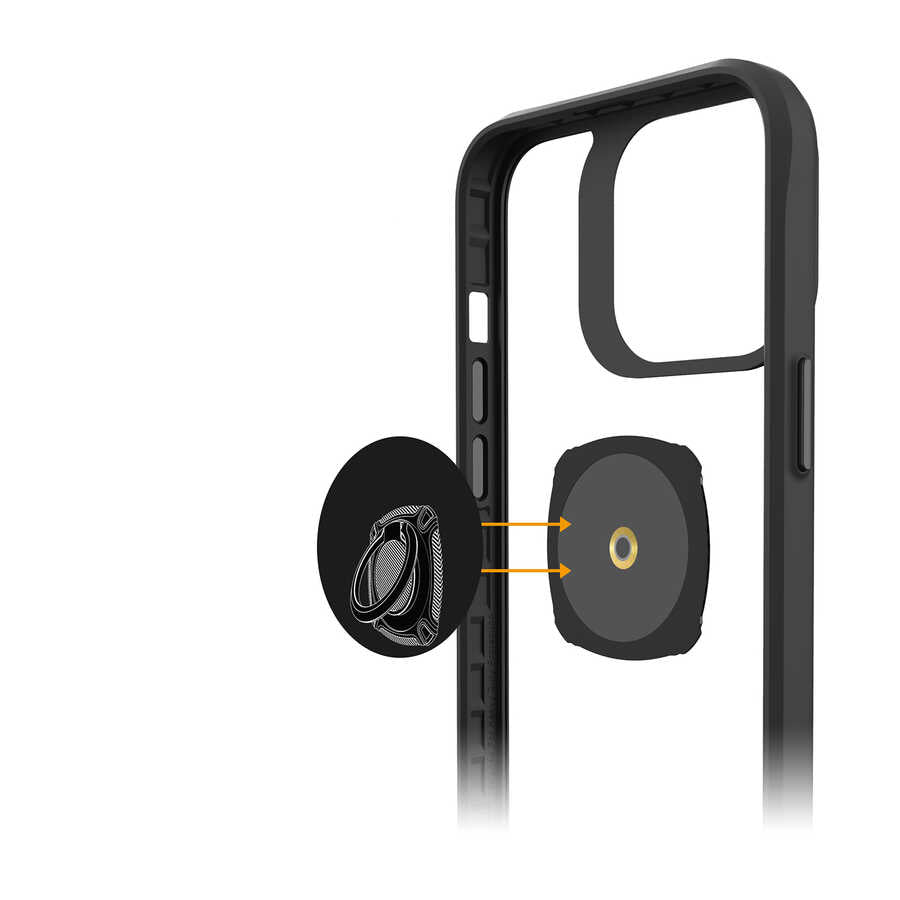 Zore RNG-27 Ring Telefon Yüzük Tutucu Aparat Siyah