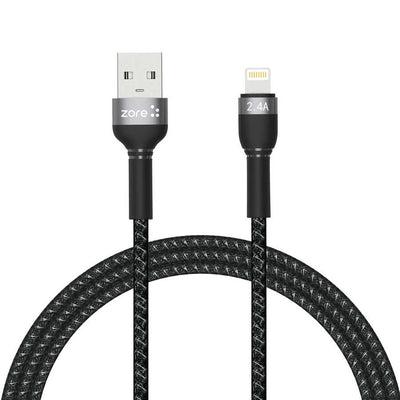Zore Shira Serisi Lightning USB Kablo 1m Siyah