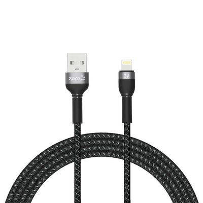 Zore Shira Serisi Lightning USB Kablo 2m Siyah