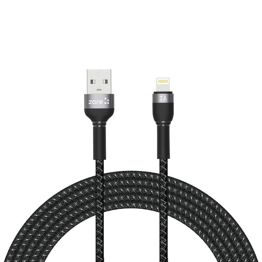 Zore Shira Serisi Lightning USB Kablo 3m Siyah