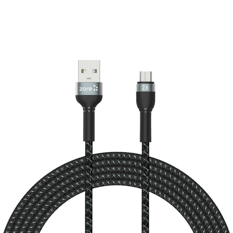 Zore Shira Serisi Micro USB Kablo 3m Siyah