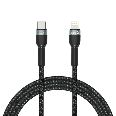 Zore Shira Serisi Type-C to Lightning PD Kablo 2m Siyah