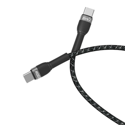 Zore Shira Series Type-C to Type-C PD Cable 50cm 100W Black