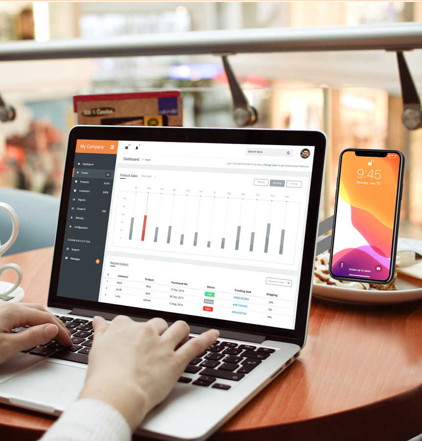 Zore SJ05 Laptop - Monitör Telefon Tutucu Gümüş