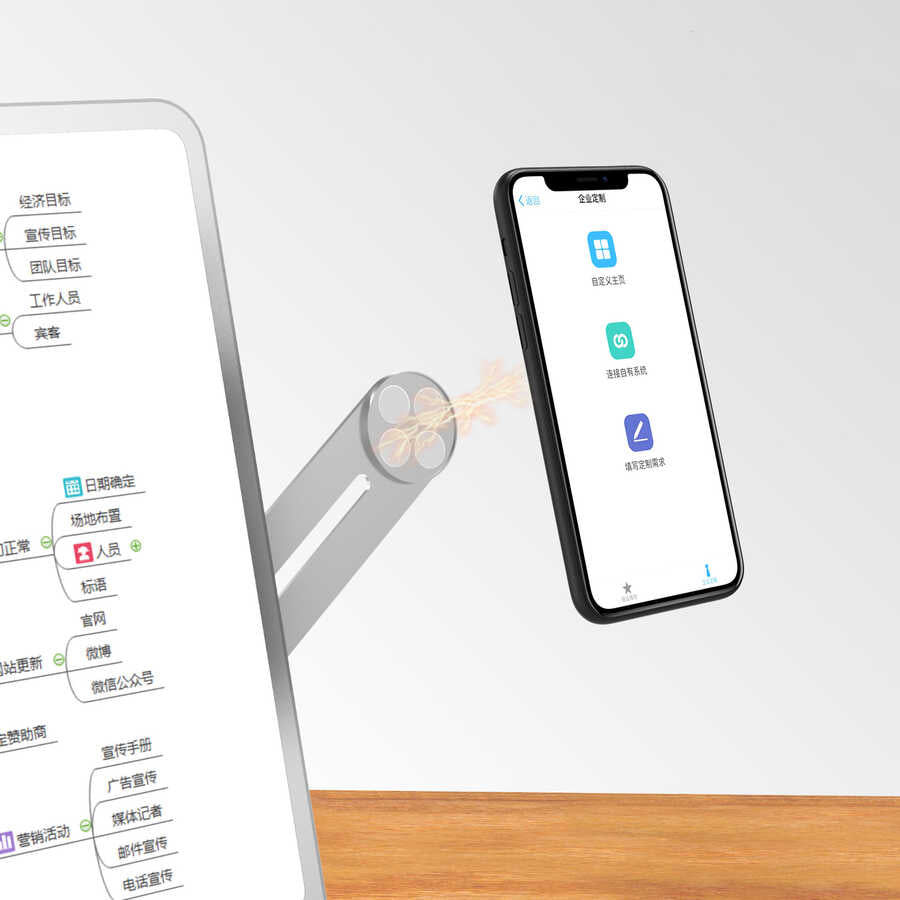 Zore SJ05 Laptop - Monitör Telefon Tutucu Gümüş