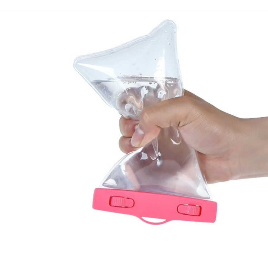 Zore Standart Boy Su Geçirmez Üniversal Kılıf Pembe