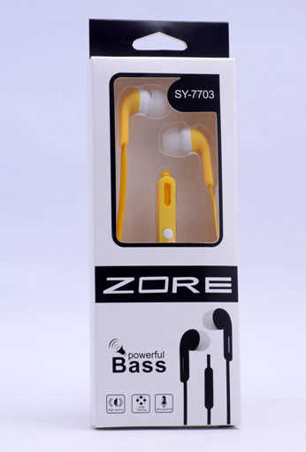 Zore SY-7703 Mp3 Stereo Kulaklık Sarı