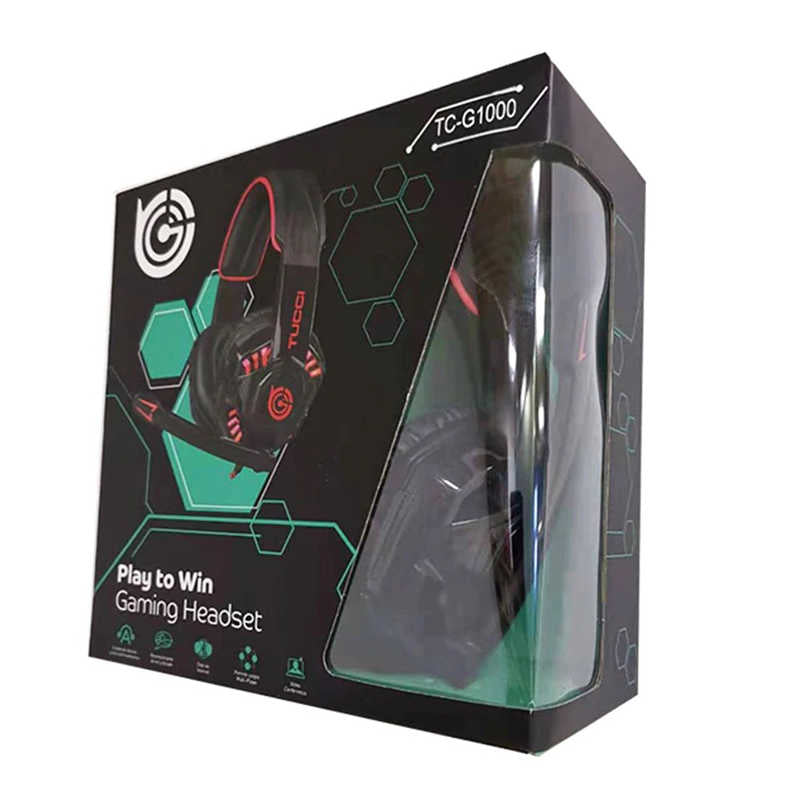 Zore TC-1000 Oyuncu Kulaklığı 3.5mm Siyah-Kırmızı