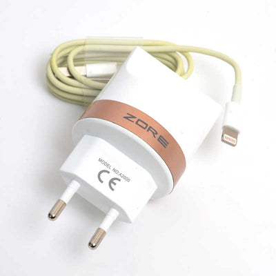 Zore Tiger 2000 Mah 2 in 1 Lightning Ev Şarj Seti Beyaz