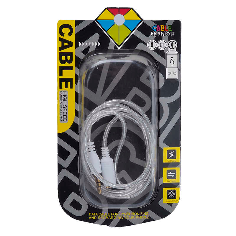 Zore Transparan Jacklı Aux 1M Siyah