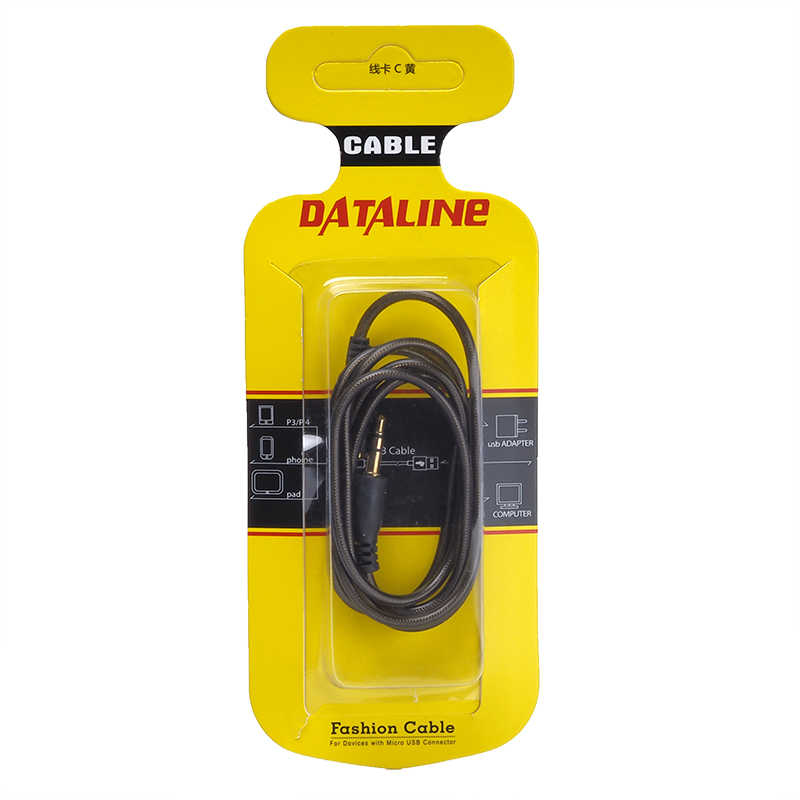 Zore Transparan Jacklı Aux 1M Siyah