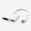 Zore Type-C to Type-C PD100W + HDMI 4K@30Hz 2in1 Adaptör Beyaz