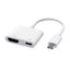 Zore Type-C to Type-C PD100W + HDMI 4K@30Hz 2in1 Adaptör Beyaz