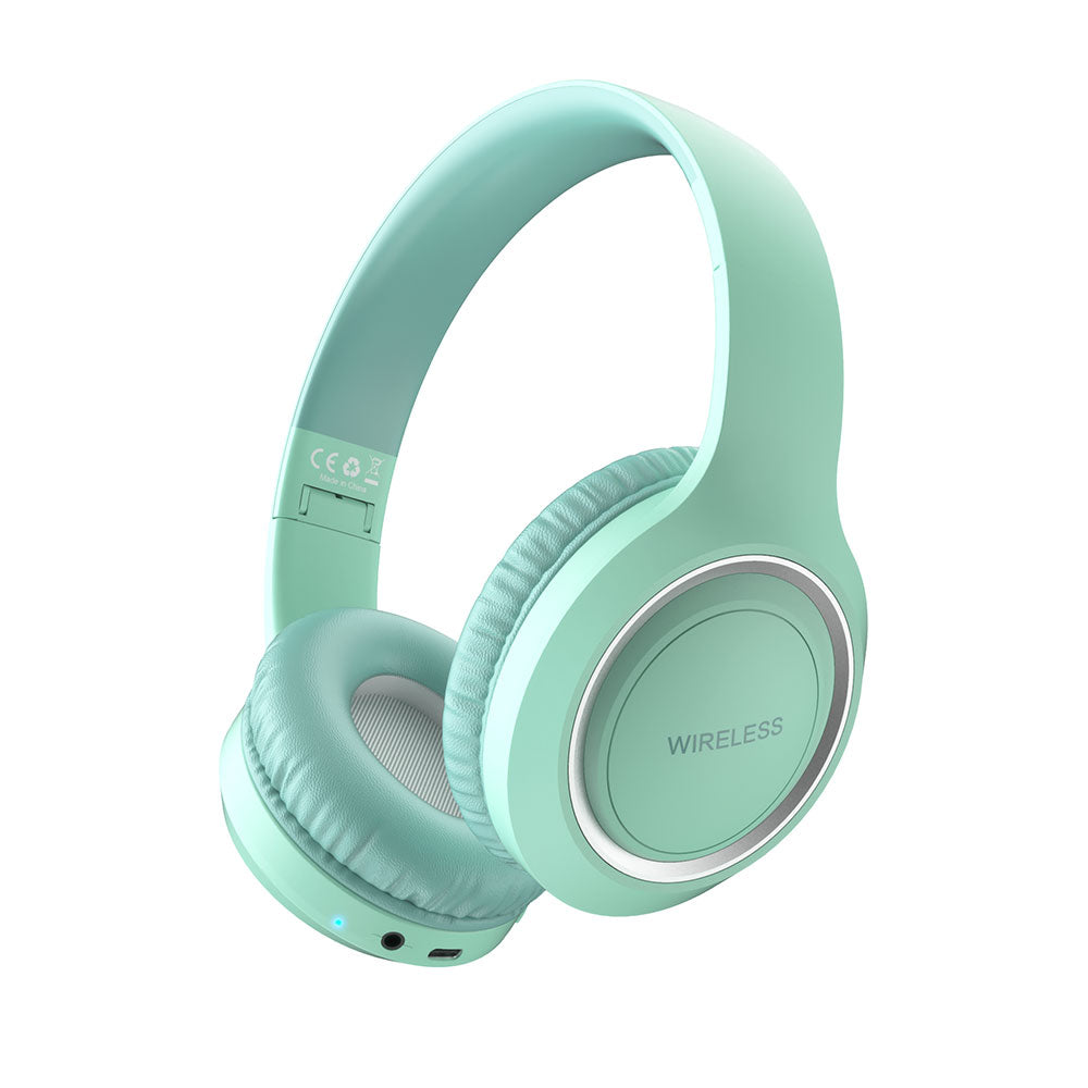Zore UID-10 Ayarlanabilir ve Katlanabilir Kulak Üstü Bluetooth Kulaklık Mavi