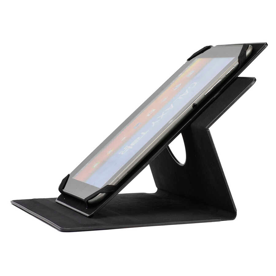 Zore Unik Universal 7 İnç Dönebilen Standlı Kılıf Siyah