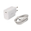 Zore XMac Serisi X6 Type-C to Type-C Ev Şarj Aleti 20W Beyaz