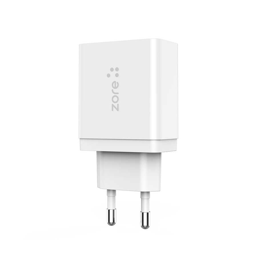 Zore XMac Serisi ZR-X2 PD To Lightning 2 in 1 Şarj Seti Beyaz