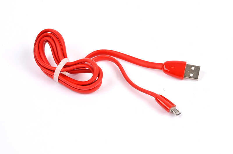 Zore Yassı Yumuşak Micro Usb Kablo Kırmızı