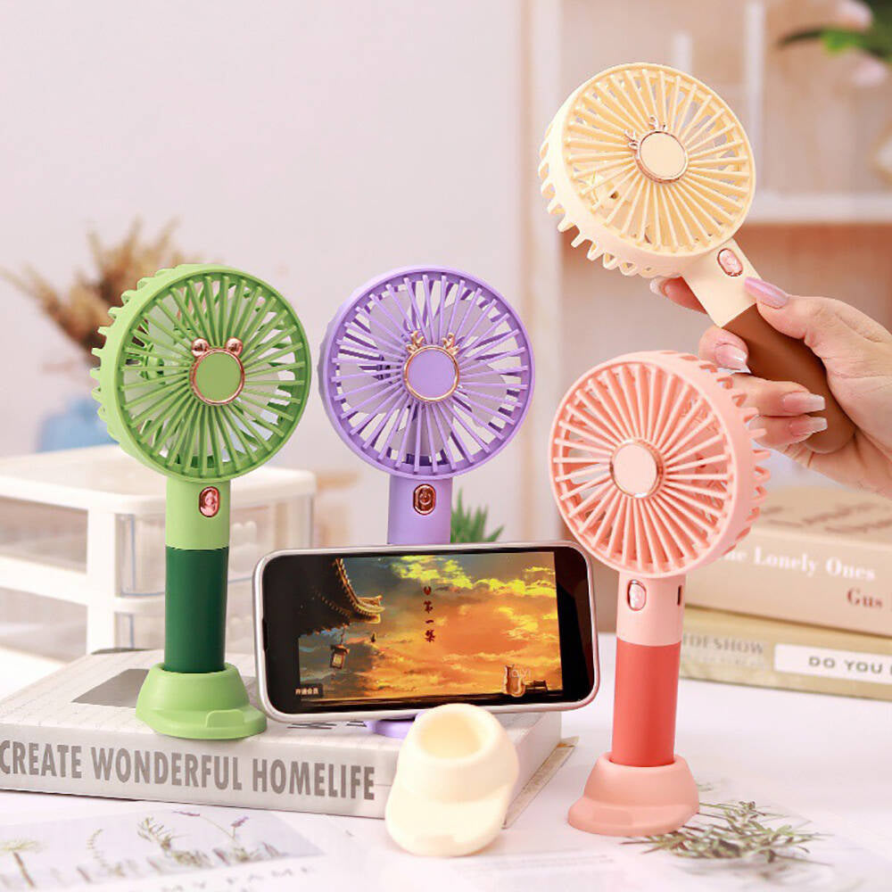 Zore ZB122 Mini Fan Portable Cooling Fan Pink 
