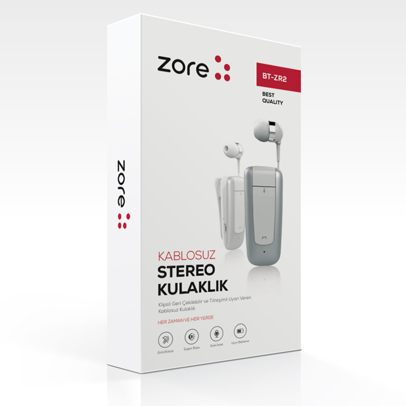 Zore BT-ZR2 Bluetooth Kulaklık Siyah