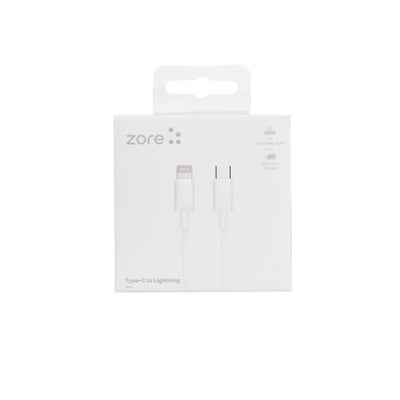 Zore ZR-42 Type-C to Lightning PD Hızlı Şarj Özellikli Data ve Şarj Kablosu 1M