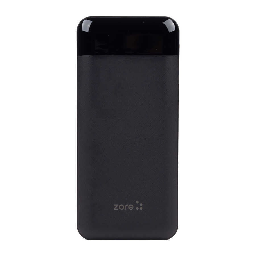 Zore ZR-PW01 Type-C - Micro - Lightning Led Göstergeli Taşınabilir Powerbank 10000 mAh Beyaz