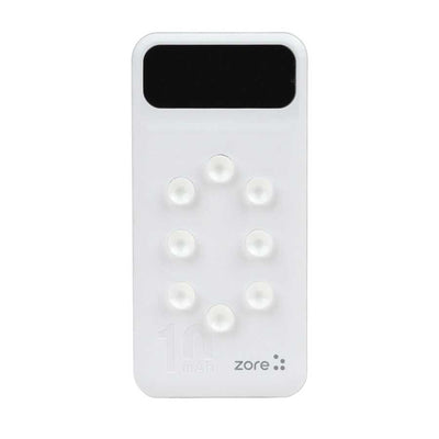 Zore ZR-PW02 Type-C - Micro - Lightning Led Göstergeli Taşınabilir Powerbank 10000 mAh Beyaz