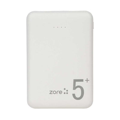 Zore ZR-PW04 Led Işıklı Taşınabilir Powerbank 5000 mAh Beyaz